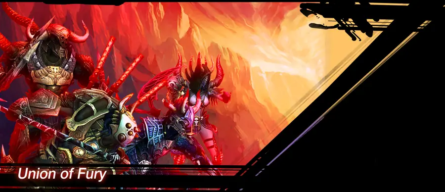 Warriors of the Union of Fury in red armor